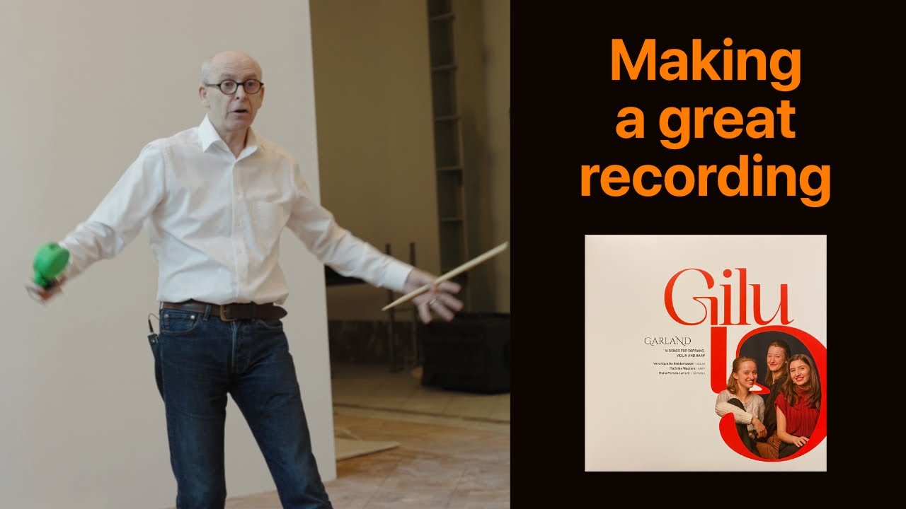 Making a recording for Trio Gilu (hear the difference between uncompressed high-res, CD and vinyl).