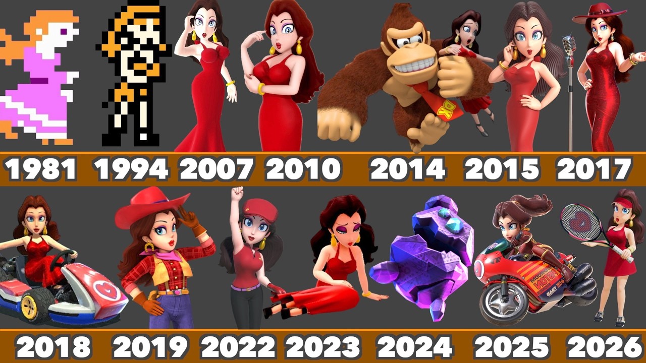 Эволюция образа Полин в играх Nintendo (1981-2026)