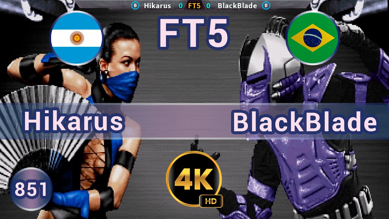 UMK3 - 🇦🇷 Hikarus vs BlackBlade 🇧🇷 FT5 /4K 60FPS #umk3 #ultimatemortalkombat3 #team99hits #fightcade