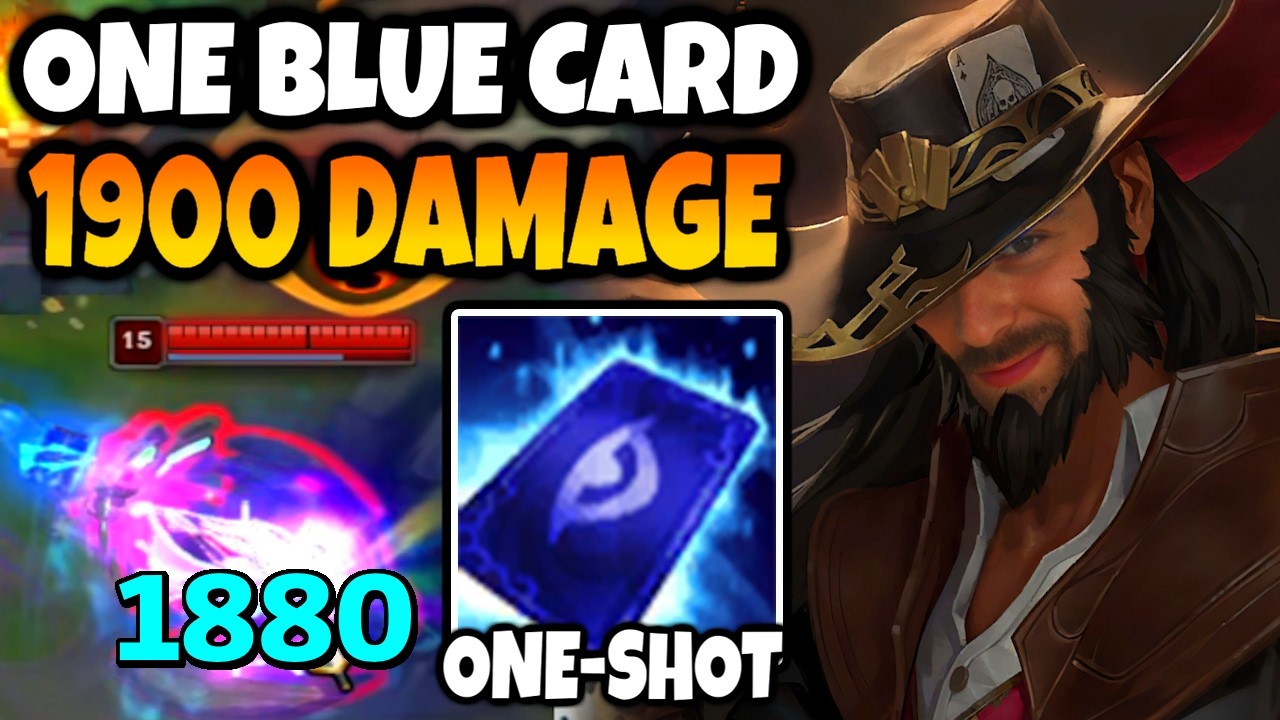 I managed to ONE SHOT with ONE BLUE CARD. Sona was NOT ready for it.