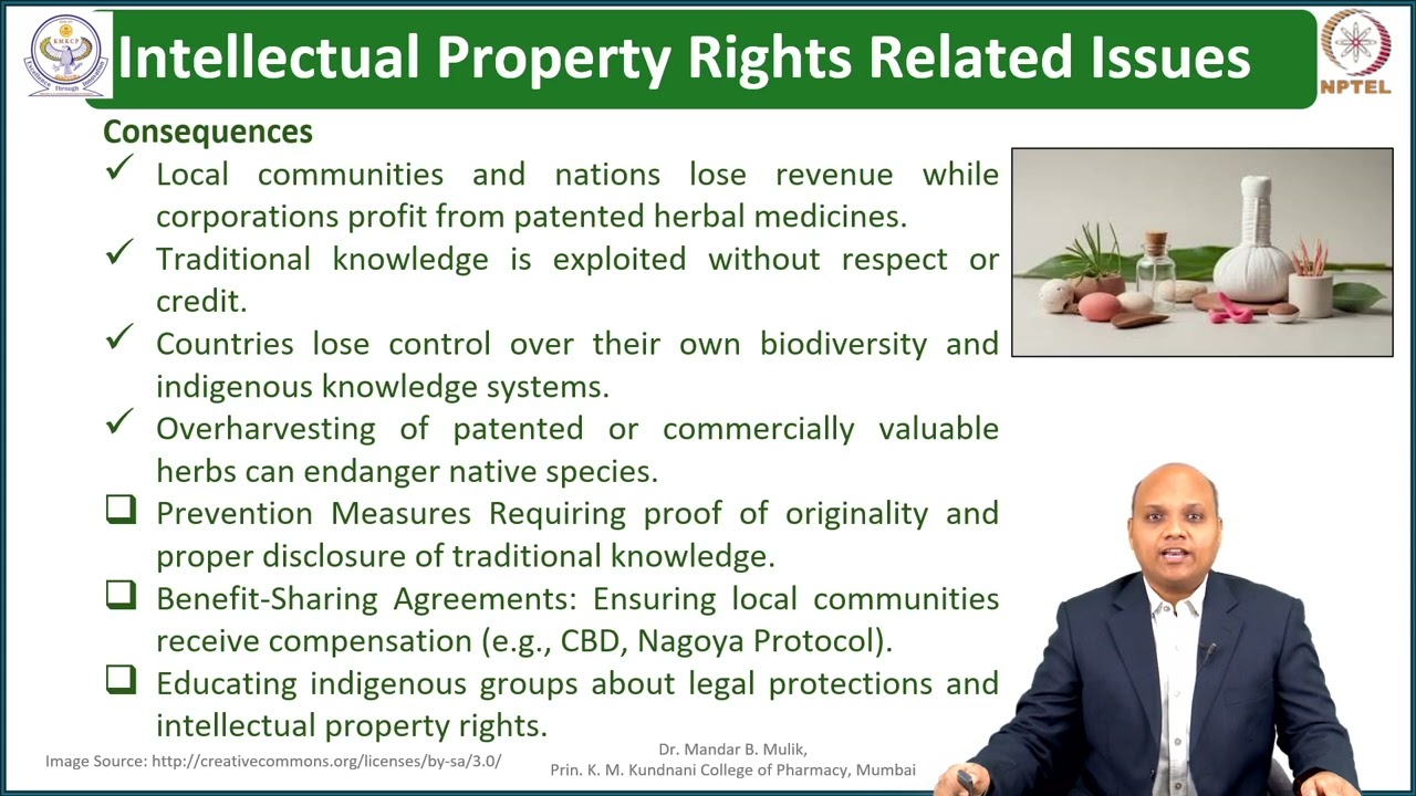 Week 9 : Lecture 45 : Intellectual property rights related issues