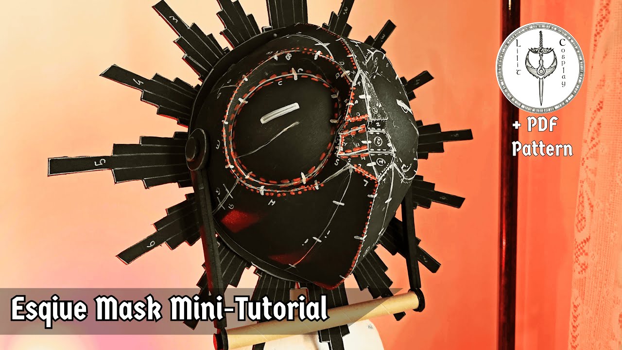 Esquie Mask EVA Foam Craft Mini-Tutorial + PDF Pattern