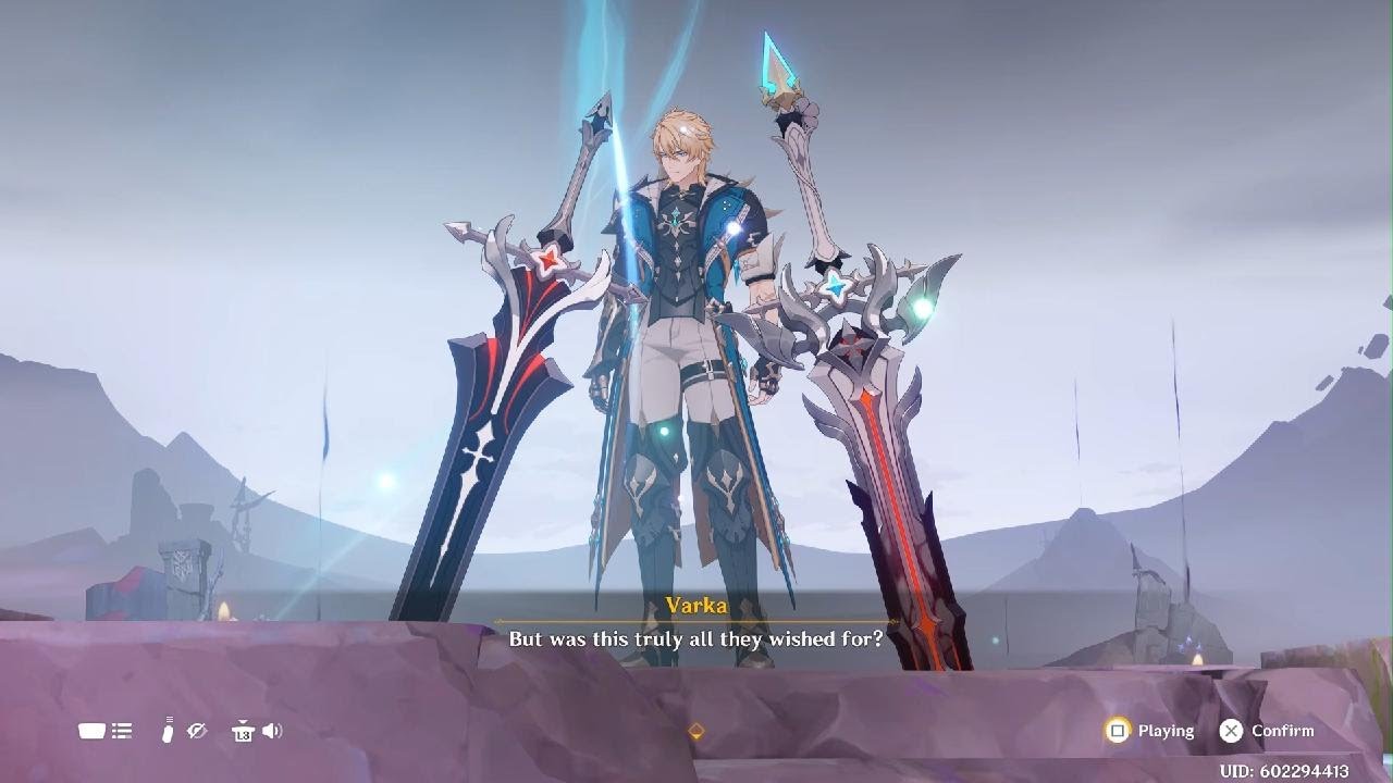 Genshin Impact Varka Weapon Skin Quest solo lvl 73 lol
