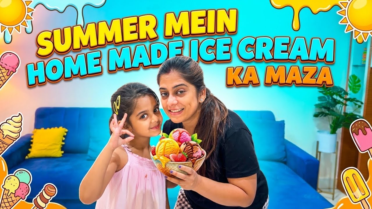 Ghar Per Ice Cream Banayi 🍨 Par Yeh Kya Ban Gaya?! 😳
