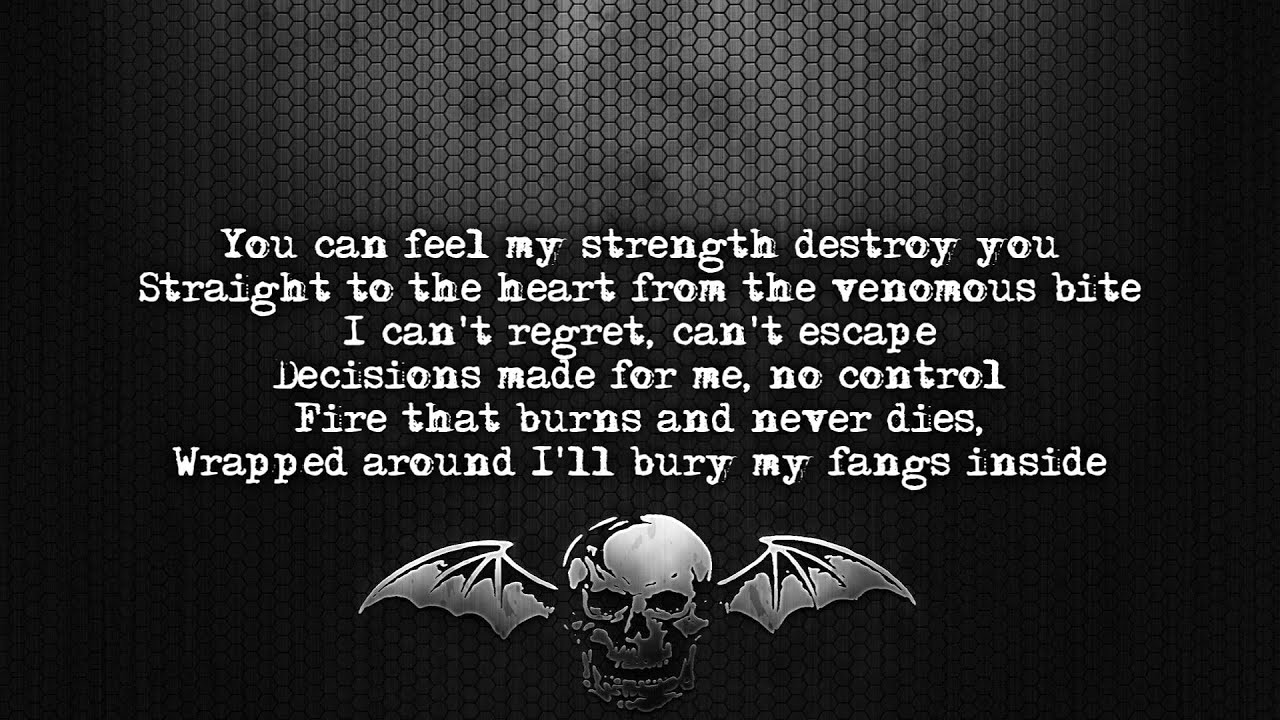 Avenged Sevenfold - Sidewinder [Lyrics on screen] [Full HD]