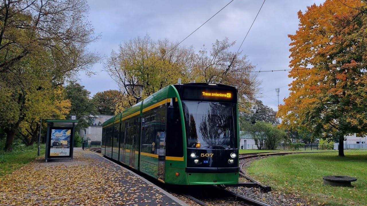 MPK Poznań - 🚊9 (Kabina ⚠️🔀) | Siemens Combino #507 