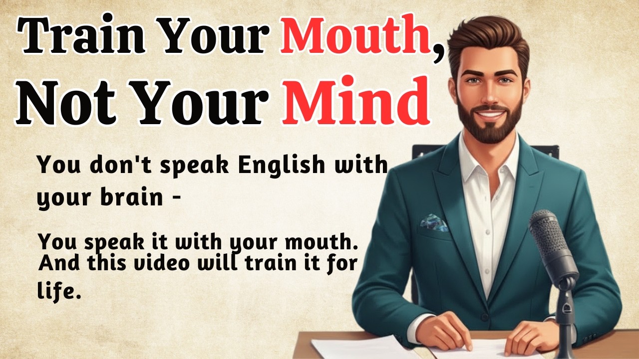 Train Your Mouth , Not Your Mind || Graded Reader || Speak Naturally and confidently English ✅️