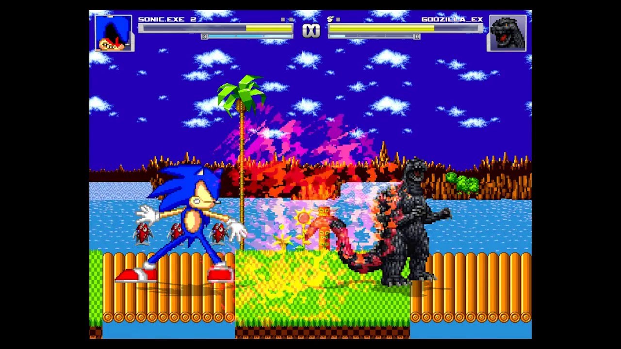 MUGEN Sonic.exe vs Godzilla