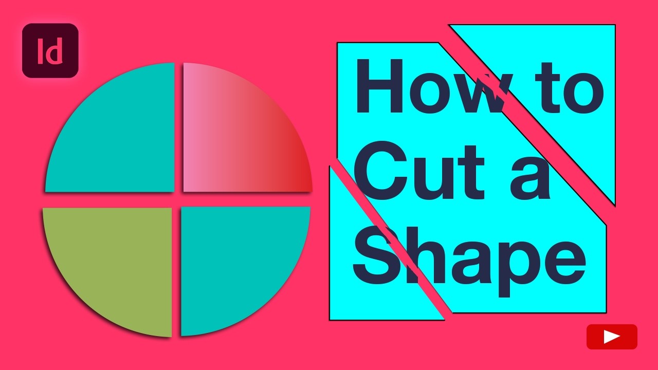 Как вырезать фигуру в Adobe Indesign