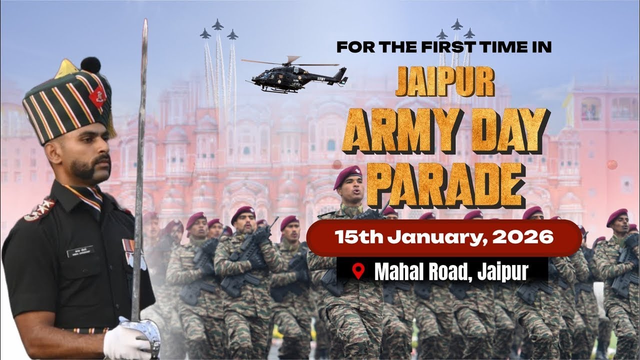 Live : Jaipur Army Day Parade Army Commander's Parade | ADP 2026 | South Western Command
