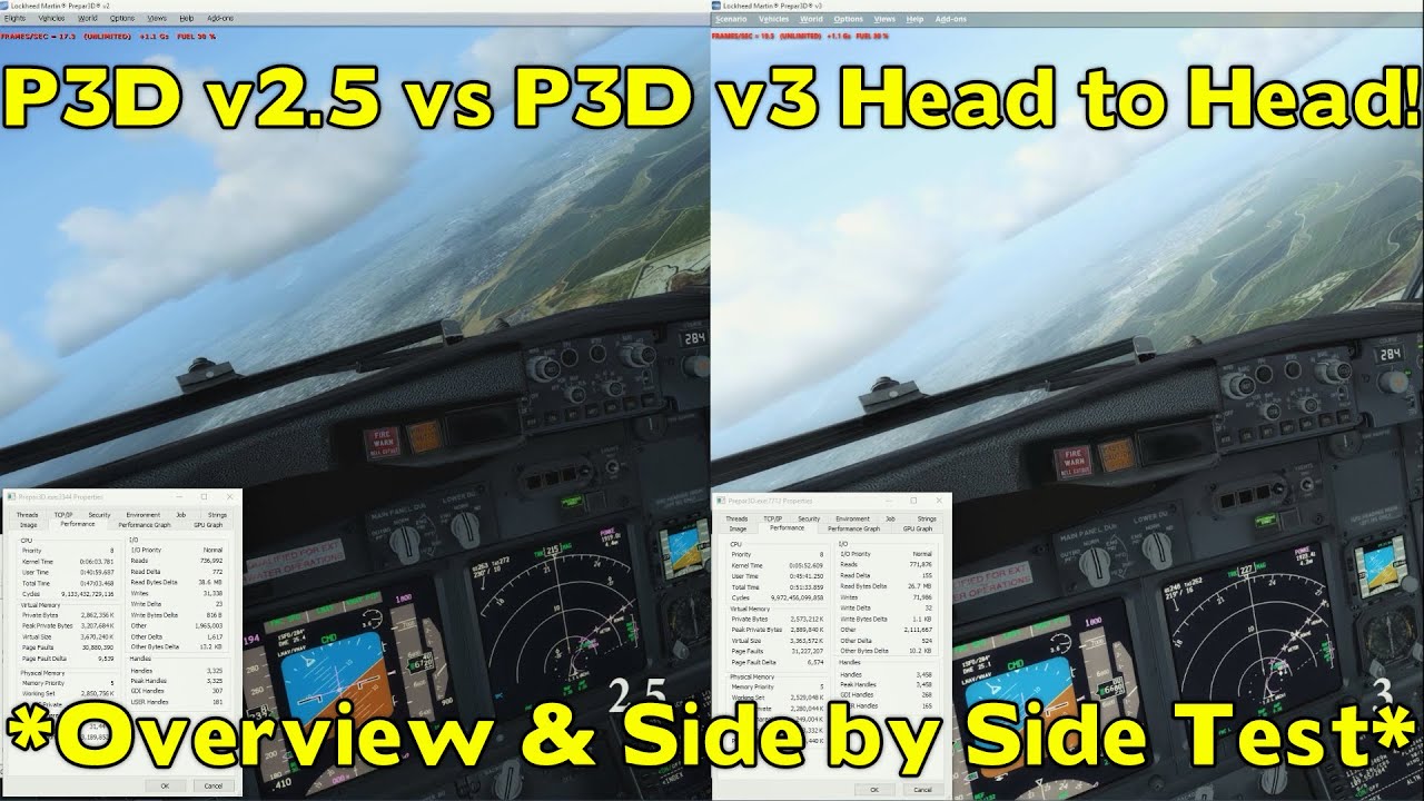 P3Dv2.5 vs P3Dv3 Face Off - *First Look, Overview & Side by Side Benchmark*