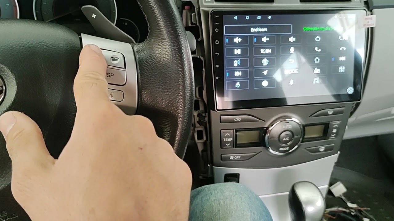 Configuração controle volante Corolla 2014 Multimídia Android