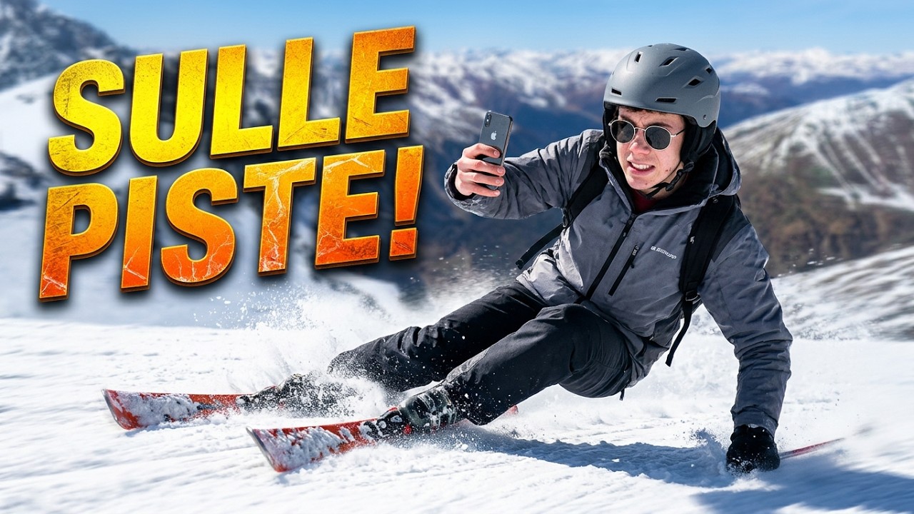 Test IPHONE e DRONE SULLE PISTE DA SCI