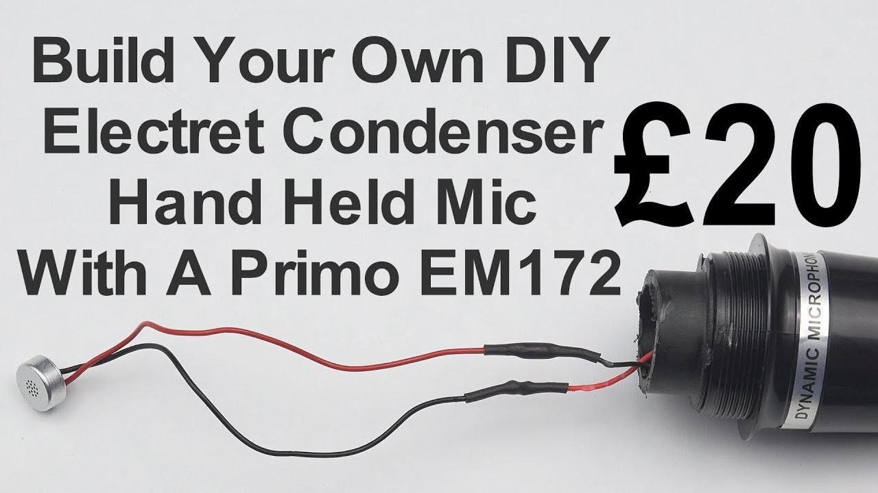 Easy Step By Step Tutorial - How To Build A DIY Primo EM172 Electret Condenser Hand Held Mic For £20