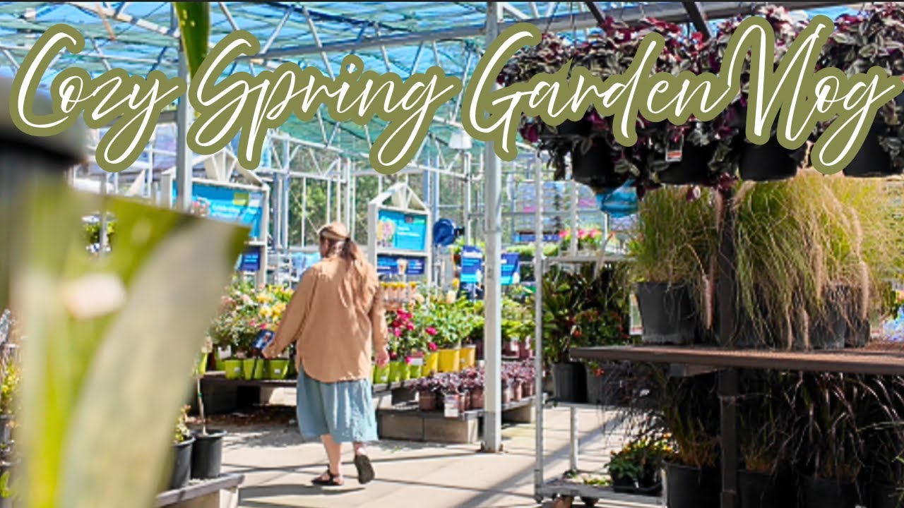 SPRING DAY 🌸🪴💕| cozy vlog, trip to garden center, planting flowers🌼