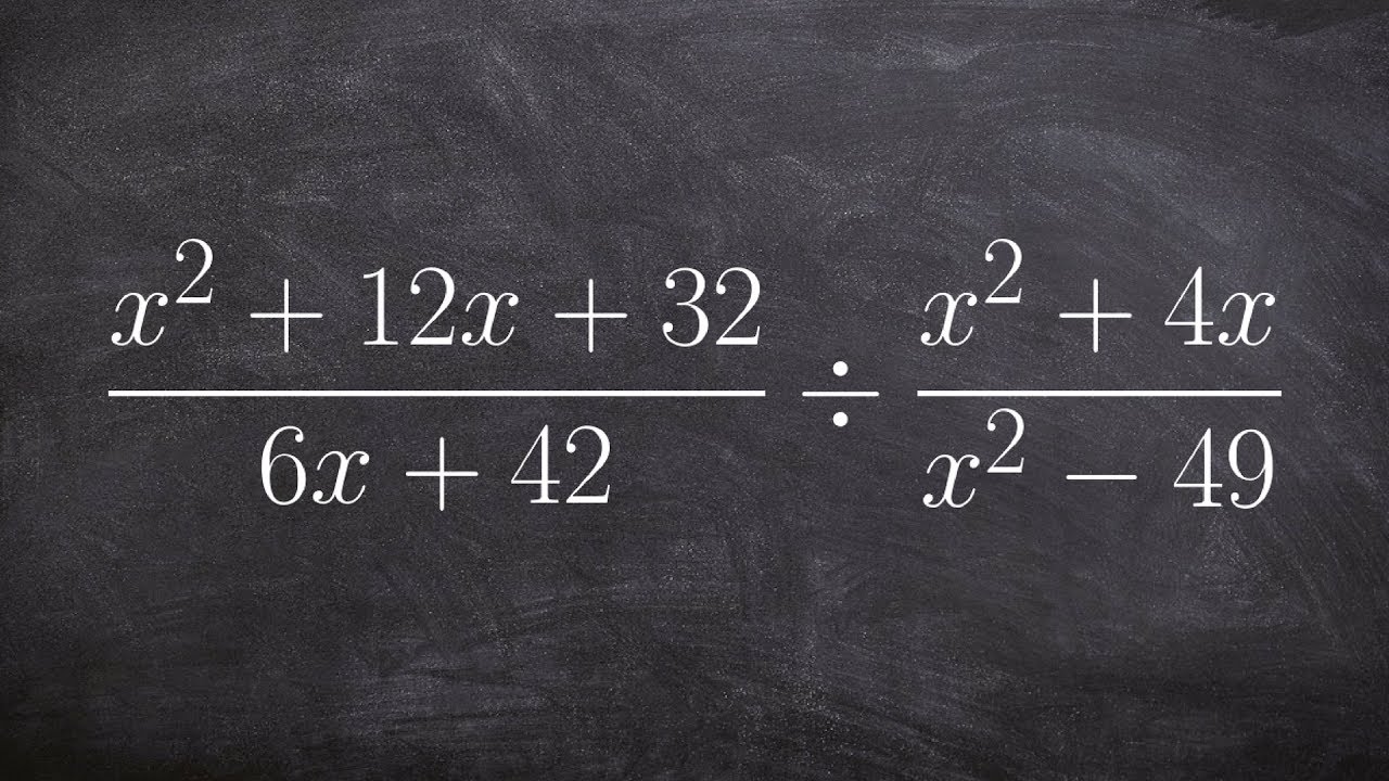 Dividing rational expressions