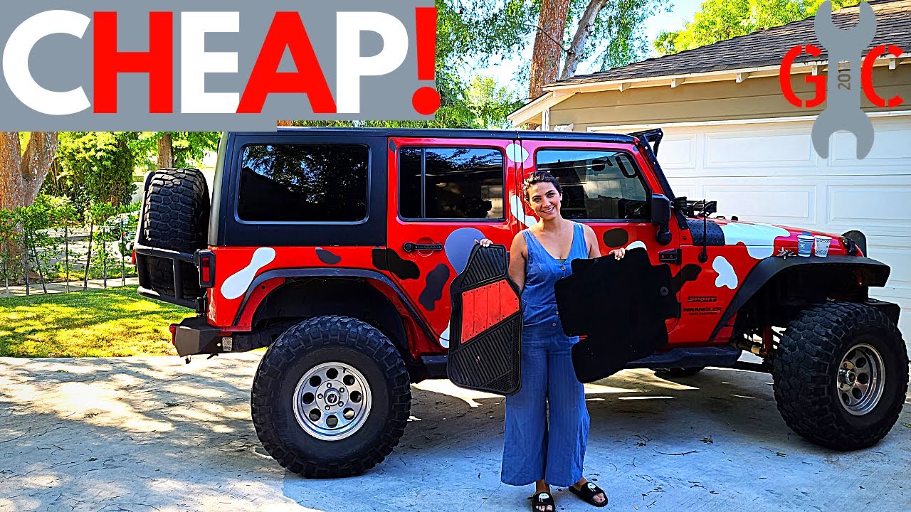BEST Floor MATS and PHONE Holder Jeep Wrangler JK DIY