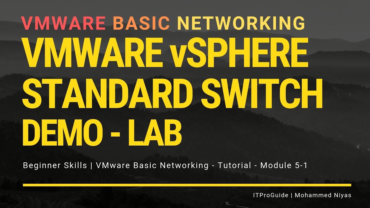 Базовые сетевые технологии VMware — стандартный коммутатор vSphere — шаг за шагом — Модуль 5-1