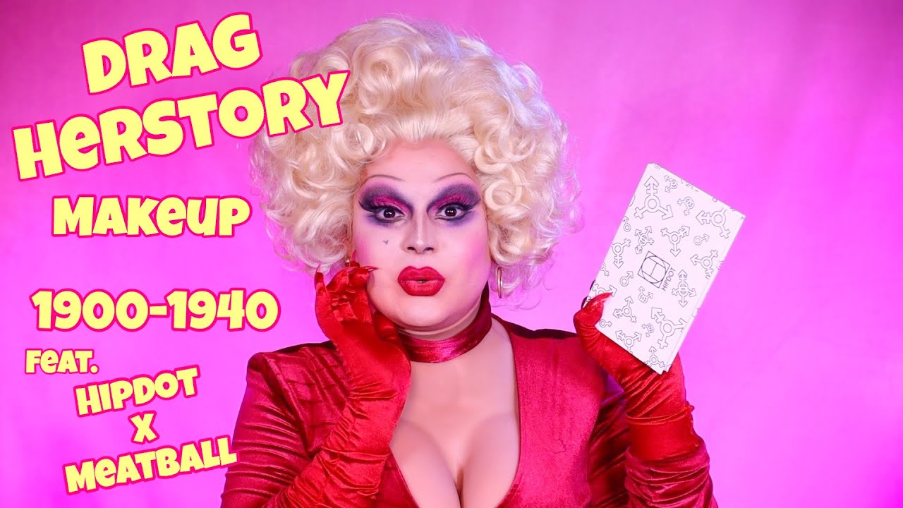 DRAG HERSTORY MAKEUP 1900-1940 | FT. HIPDOT X MEATBALL PALETTE