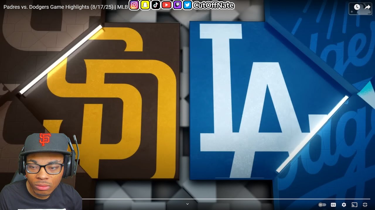 DODGERS FAV OPP REACTS TO Padres vs. Dodgers Game Highlights (8/17/25) | MLB Highlights