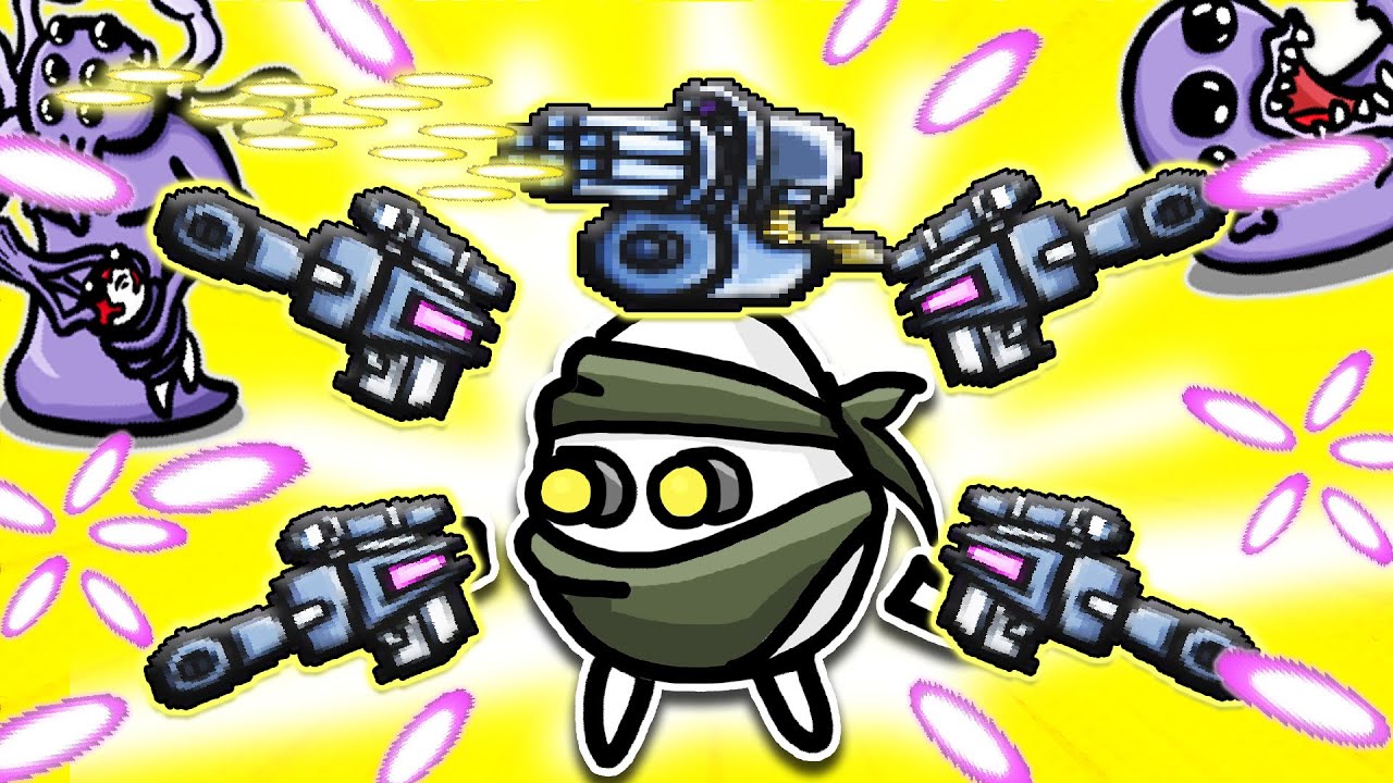 A Minigun With 4 Sniper Rifles Create A Bullet Party