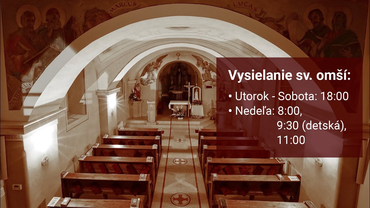 Farnosť sv. Urbana Nitra - sv. omša 8:00 30.1. 2022