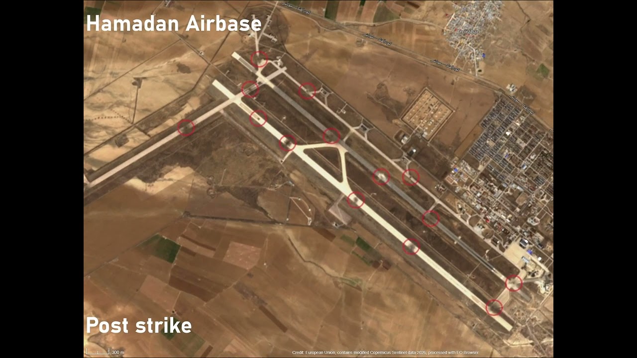 In the opening hours of the war, US/Israeli aircraft destroyed the Iran&rsquo;s Hamedan Air Base