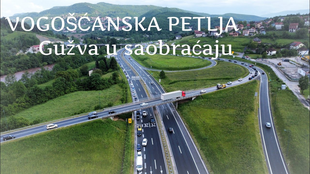 VOGOŠĆANSKA PETLJA - svakodnevni zastoj u saobraćaju - Dji mini 2  4K