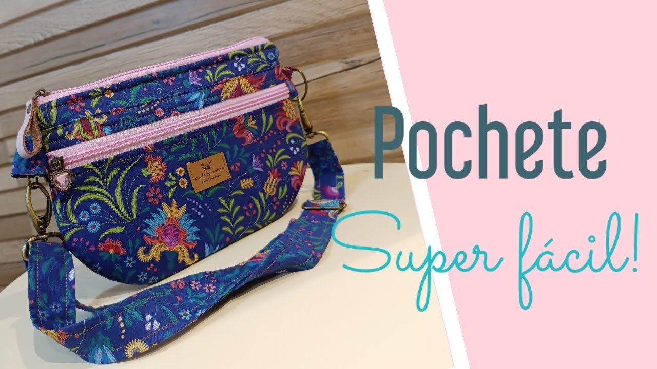 Como fazer uma Pochete super fácil! #passoapasso #bolsafacil #atelietodamimosa
