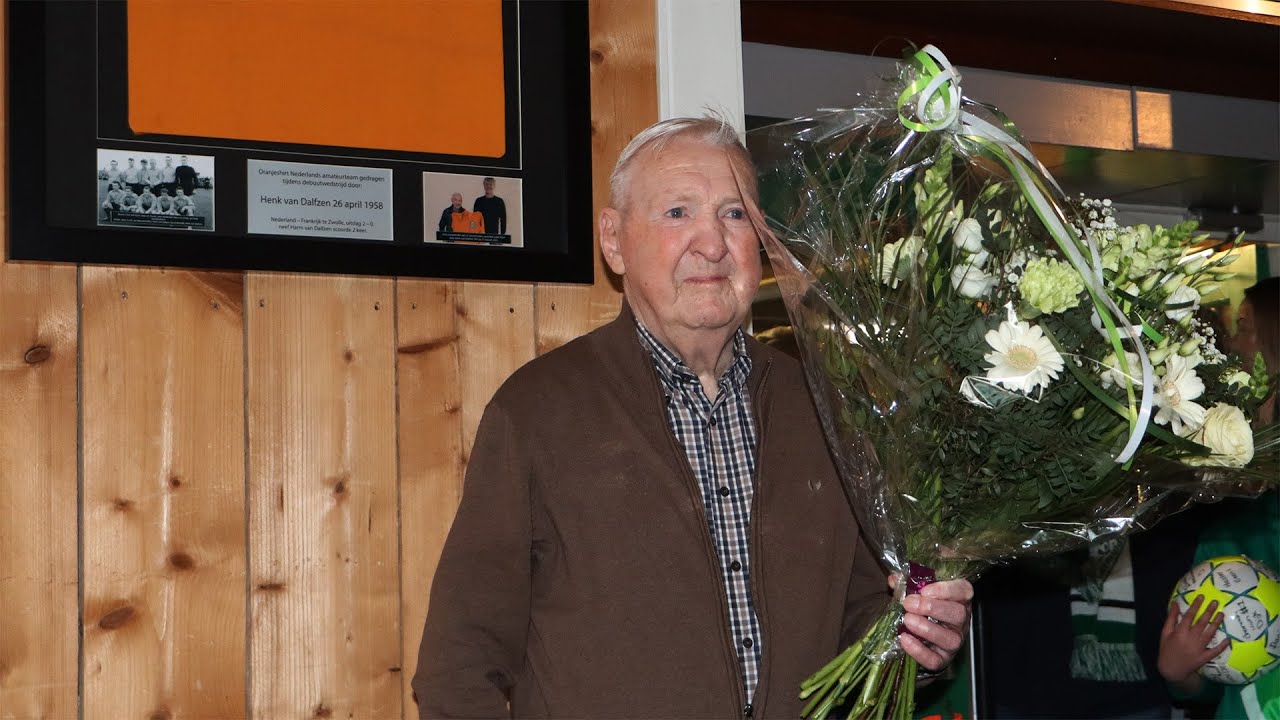 Oranje Shirt Henk van Dalfzen voor Sportclub Genemuiden