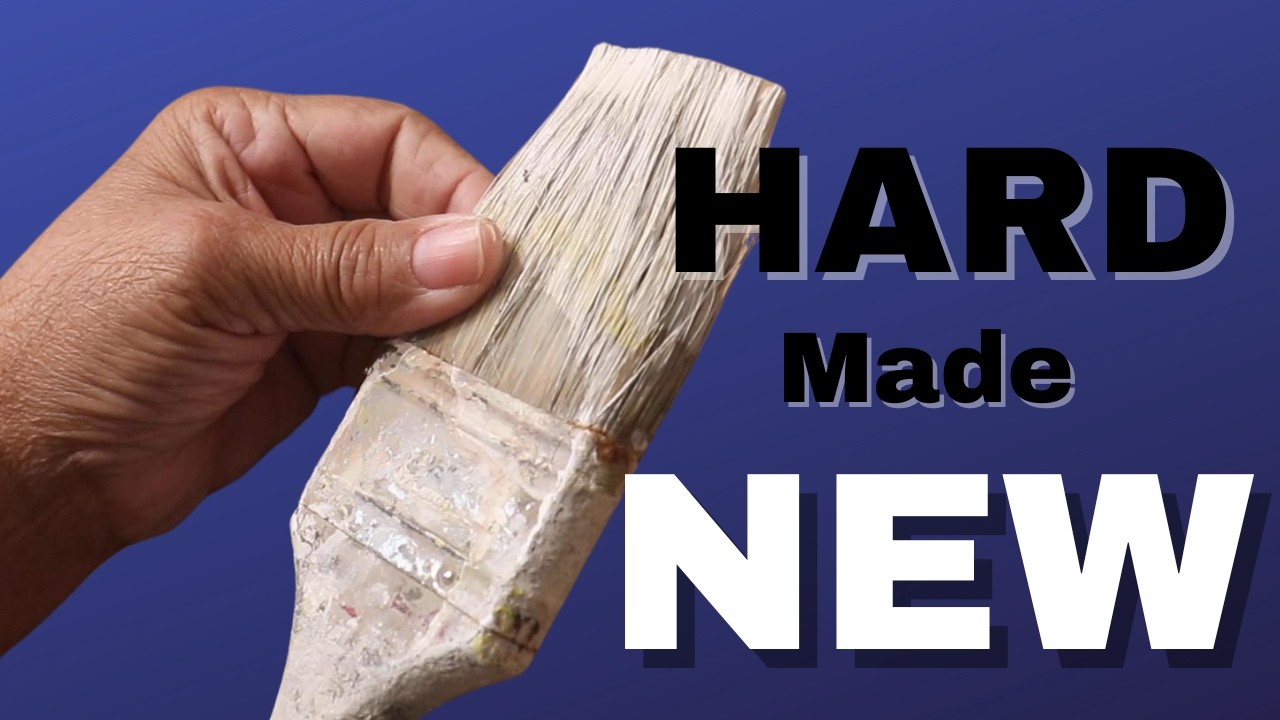 PAINTER'S TRICK restores OLD, HARD, DRY paint brushes