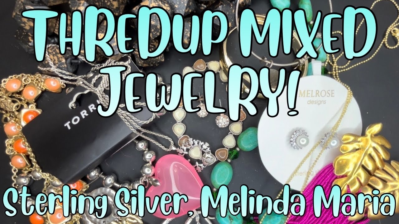 ThredUP 15 Piece Mixed Jewelry Rescue Unboxing + Sterling Sale! #jewelryjar #mysteryunboxing 