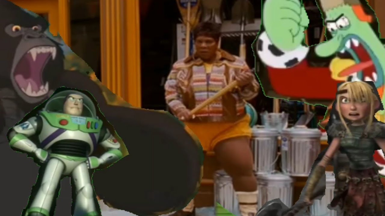 Kerchak,Buzz Lightyear and Astrid vs Rasputia Latimore/King Neptune Attacks