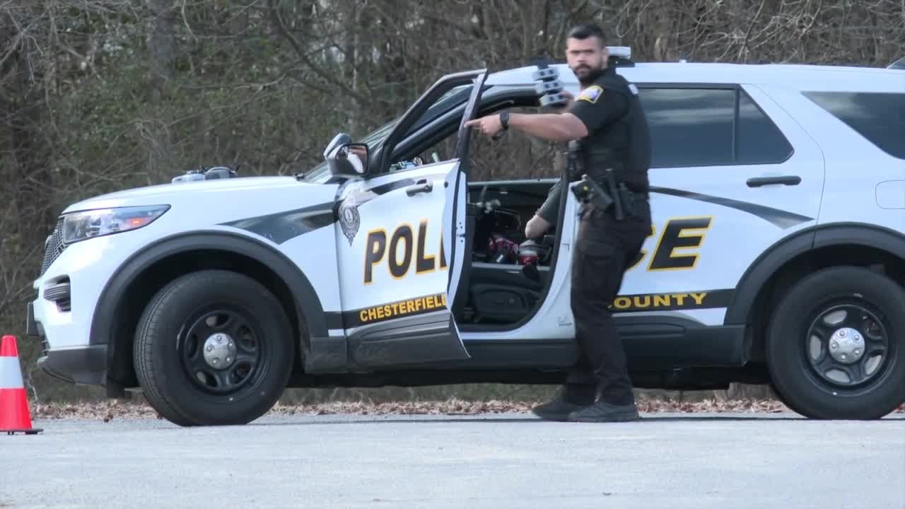 SCENE VIDEO: Armed man barricaded inside Chesterfield home