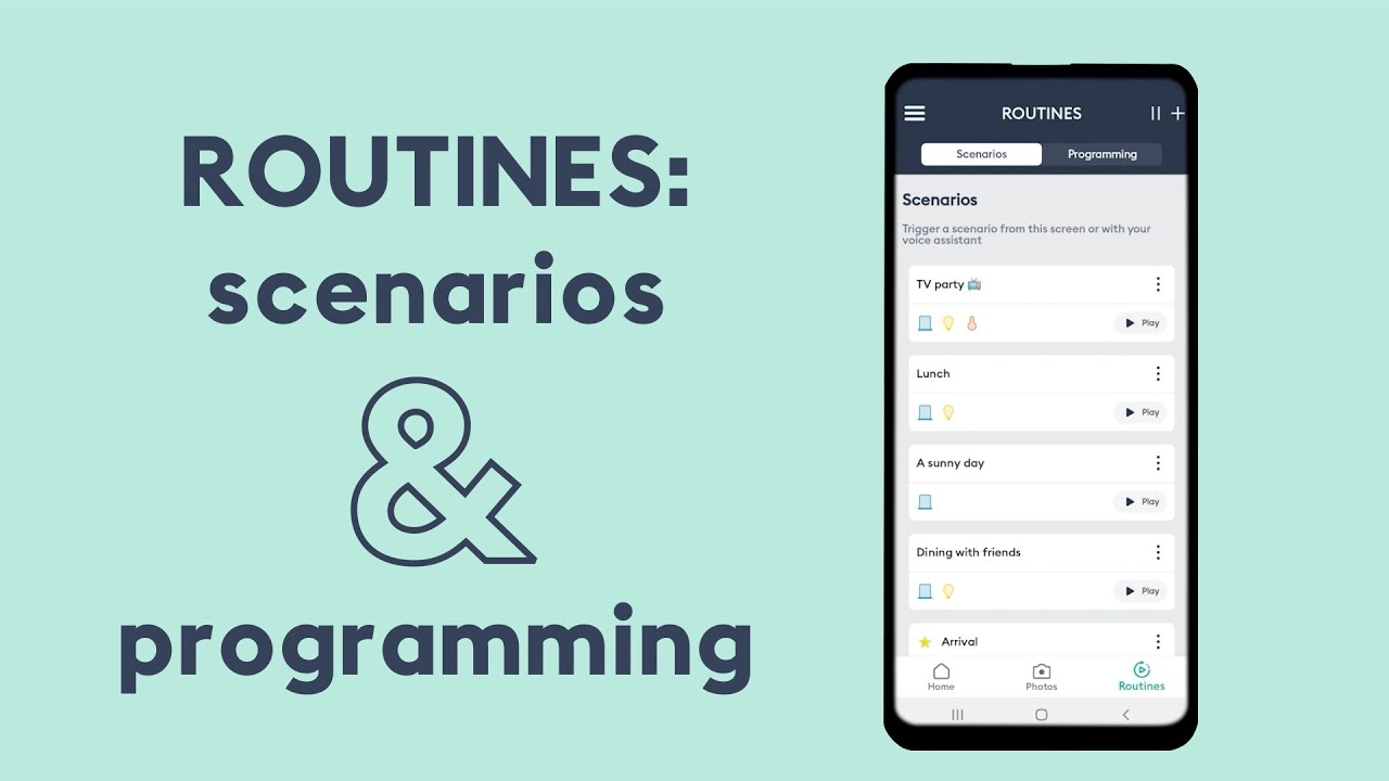Create a routine with Tydom