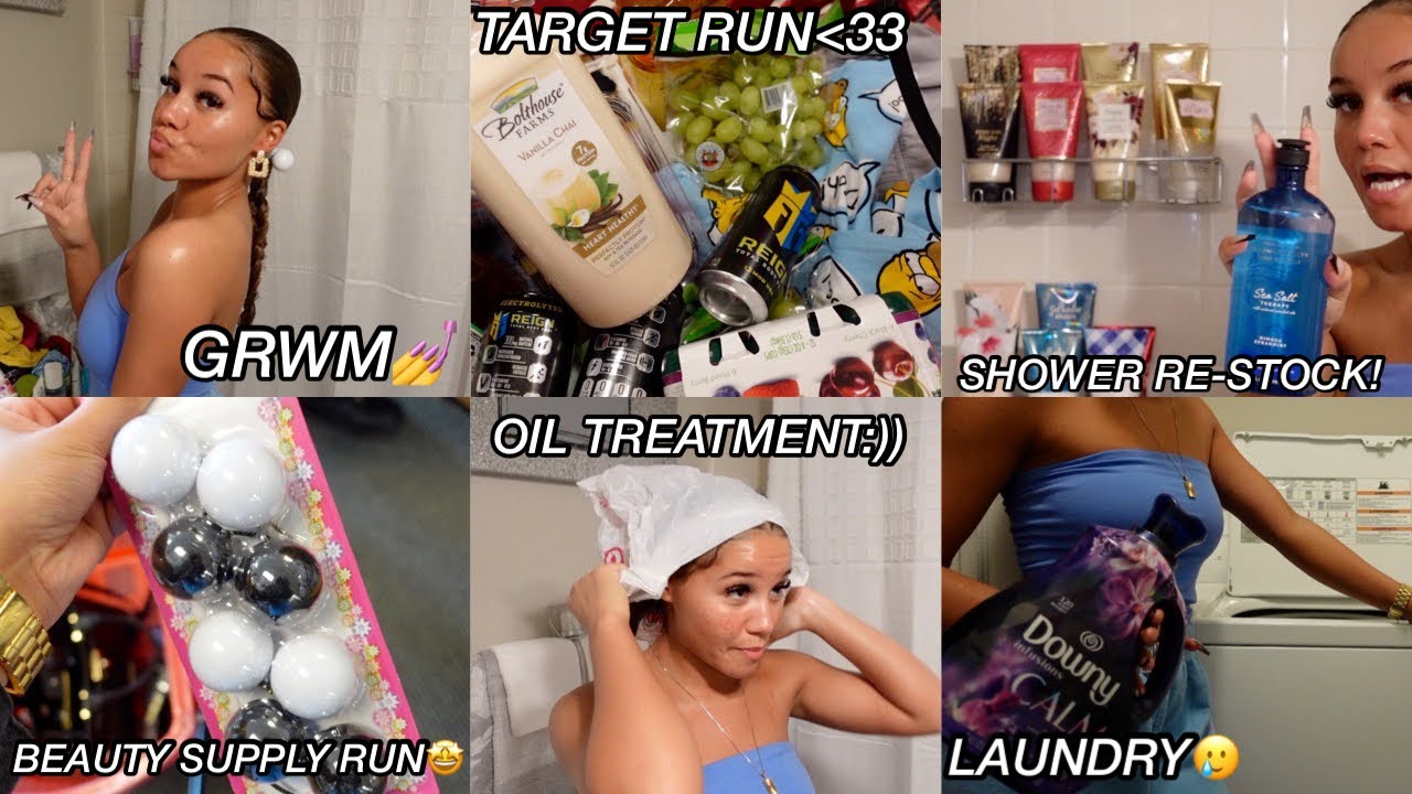 |VLOG| SHOWER RE-STOCK, GRWM, ERRANDS, ETC.