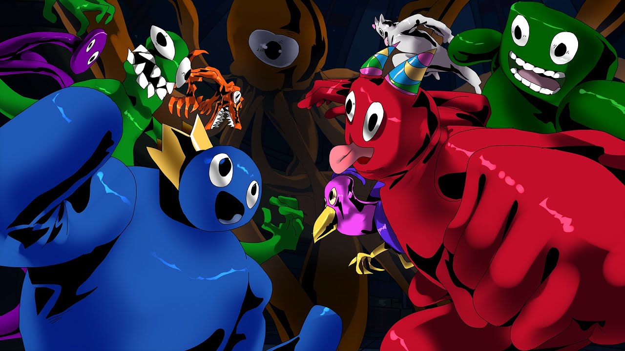 RAINBOW FRIENDS vs GARTEN OF BANBAN But it's Anime FINAL │FNF Friends To Your End but Garten Banban