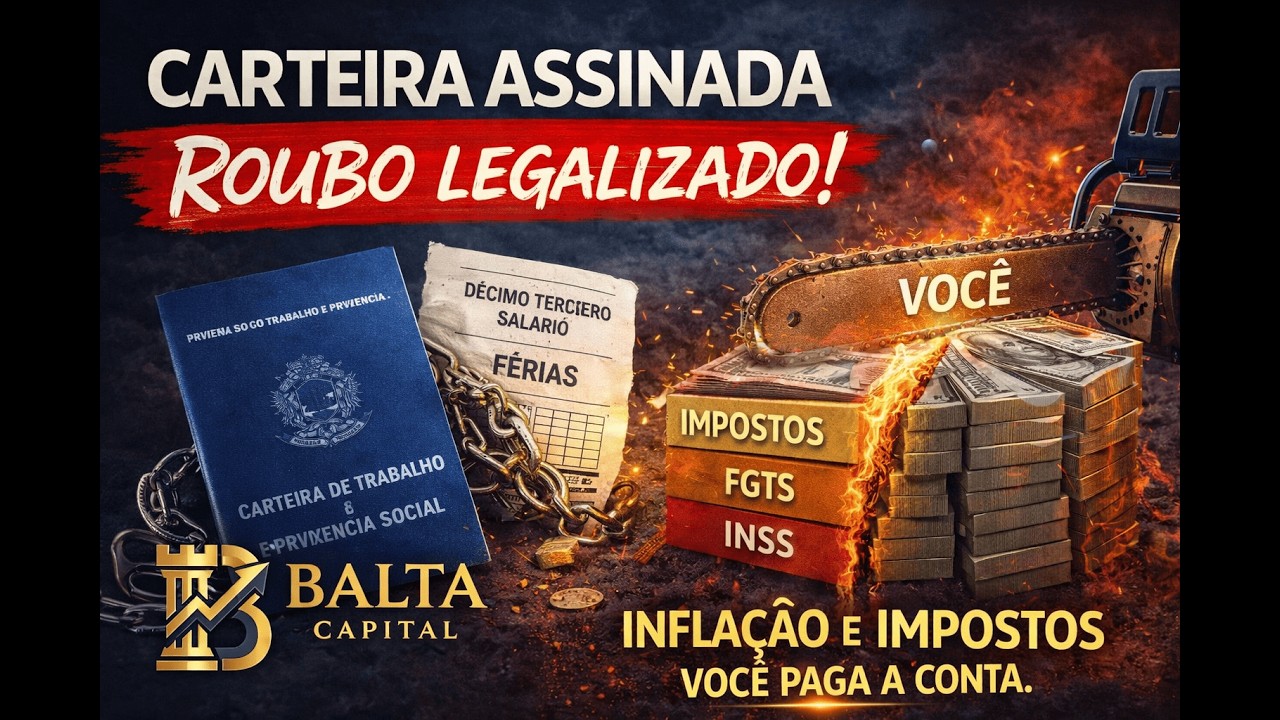 A FARSA DOS DIREITOS: Como a CLT confisca metade do seu salário!