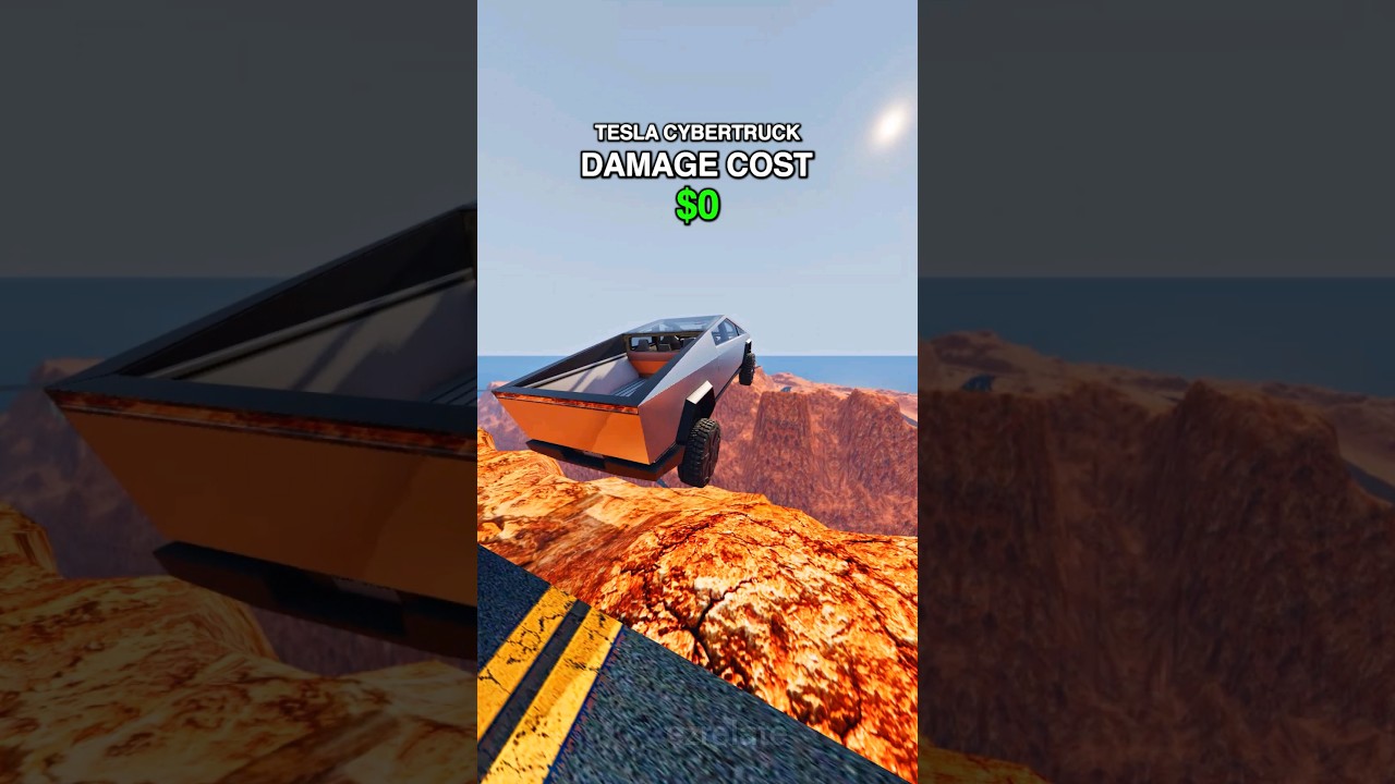 Which Car Can Jump the Grand Canyon With the Least Damage? - BeamNGdrive