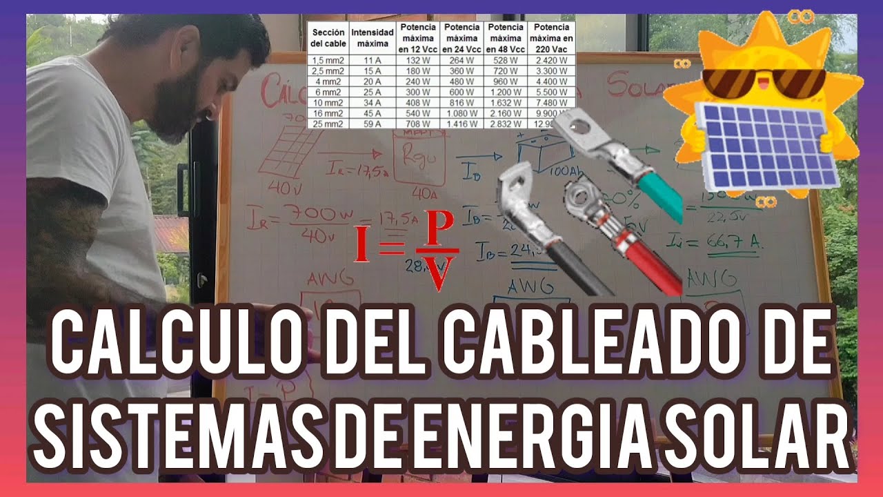 ☀️ CÁLCULO CABLES para SISTEMAS FOTOVOLTAICOS ☀️ Energía Solar