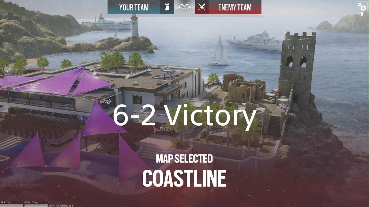 R6 Solo Coastline Ranked 6-2 Victory
