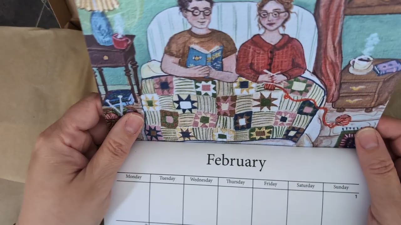 2026 Calendar from Lorna @fibrevalleyart