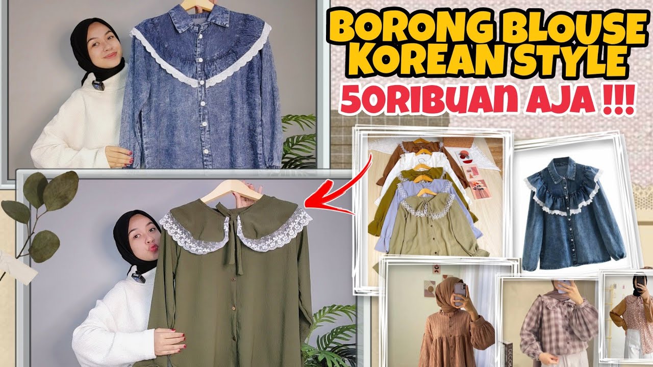 SHOPEE HAUL BLOSE KOREAN STYLE 50 RIBUAN !!! BAHANNYA ADEM SEMUAAA