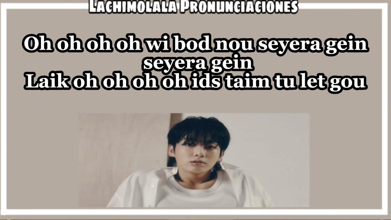 SOMEBODY - JUNGKOOK (PRONUNCIACION FACIL/LETRA FÁCIL/ LETRA SIMPLIFICADA/ EASY LYRICS)