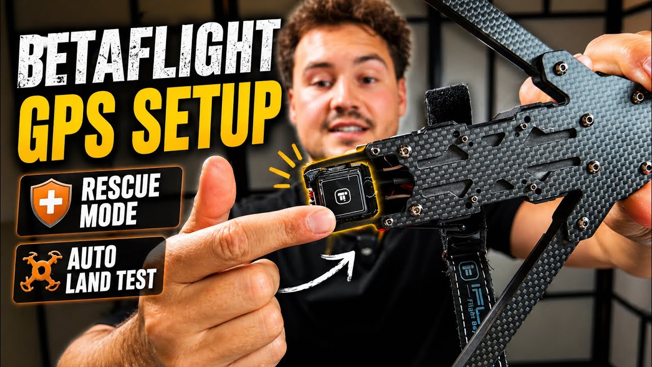 Betaflight GPS Setup + Rescue Mode & Auto Land Test