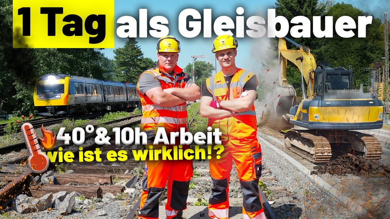 Knochenjob Gleisbauer - wie hart ist der Job wirklich? 1 Tag als Gleisbauer