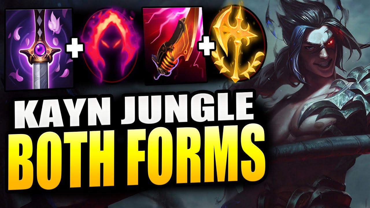 HOW TO PLAY BOTH BLUE & RED KAYN JUNGLE IN ORDER TO WIN YOUR SOLO Q GAMES EASIER!