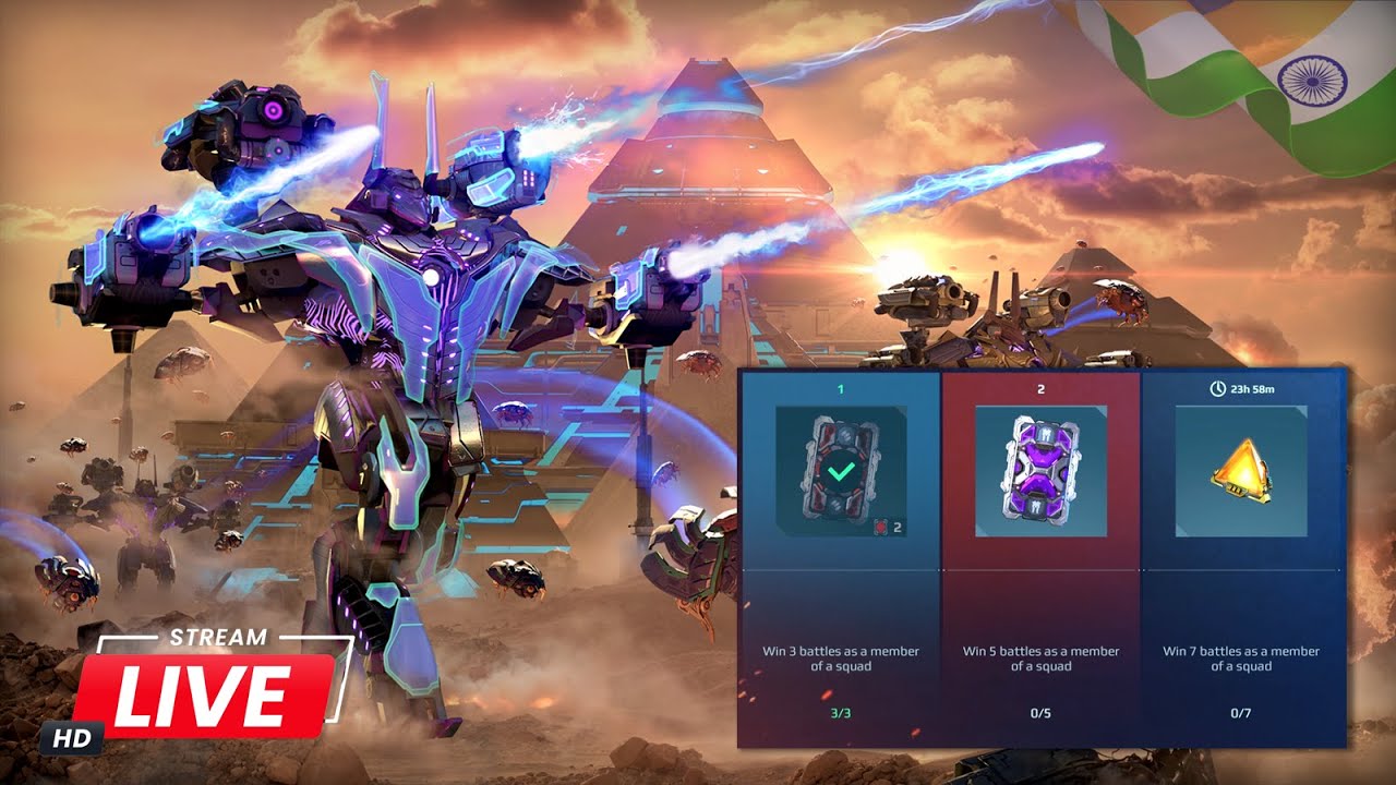 WAR ROBOTS LIVE! 2025 🔥Squad tasks  Day 2 🎮 Grinding, Fighting & Hanging Out!