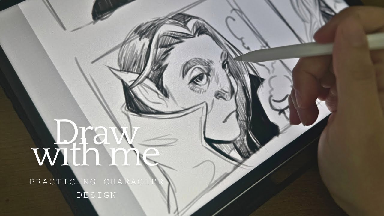 Draw with me real time ASMR - drawing different characters