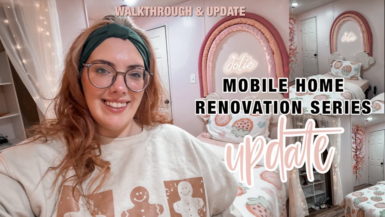 TOTAL MOBILE HOME RENOVATION UPDATE | bedroom walkthrough | bedroom makeover | bedroom remodel